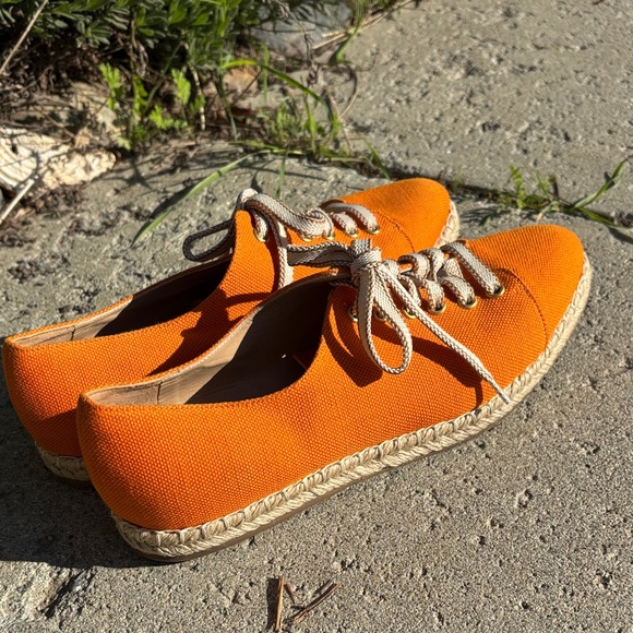 M. Gemi Vibrant Orange Espadrille Sneakers - Picture 12 of 13